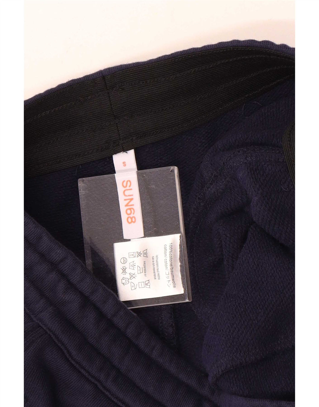 Sun68 Pantaloni de trening pentru bărbați Joggeri mici Bumbac bleumarin