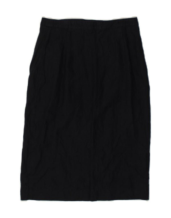 JAEGER Womens Pencil Skirt UK 10 Small W27 Navy Blue