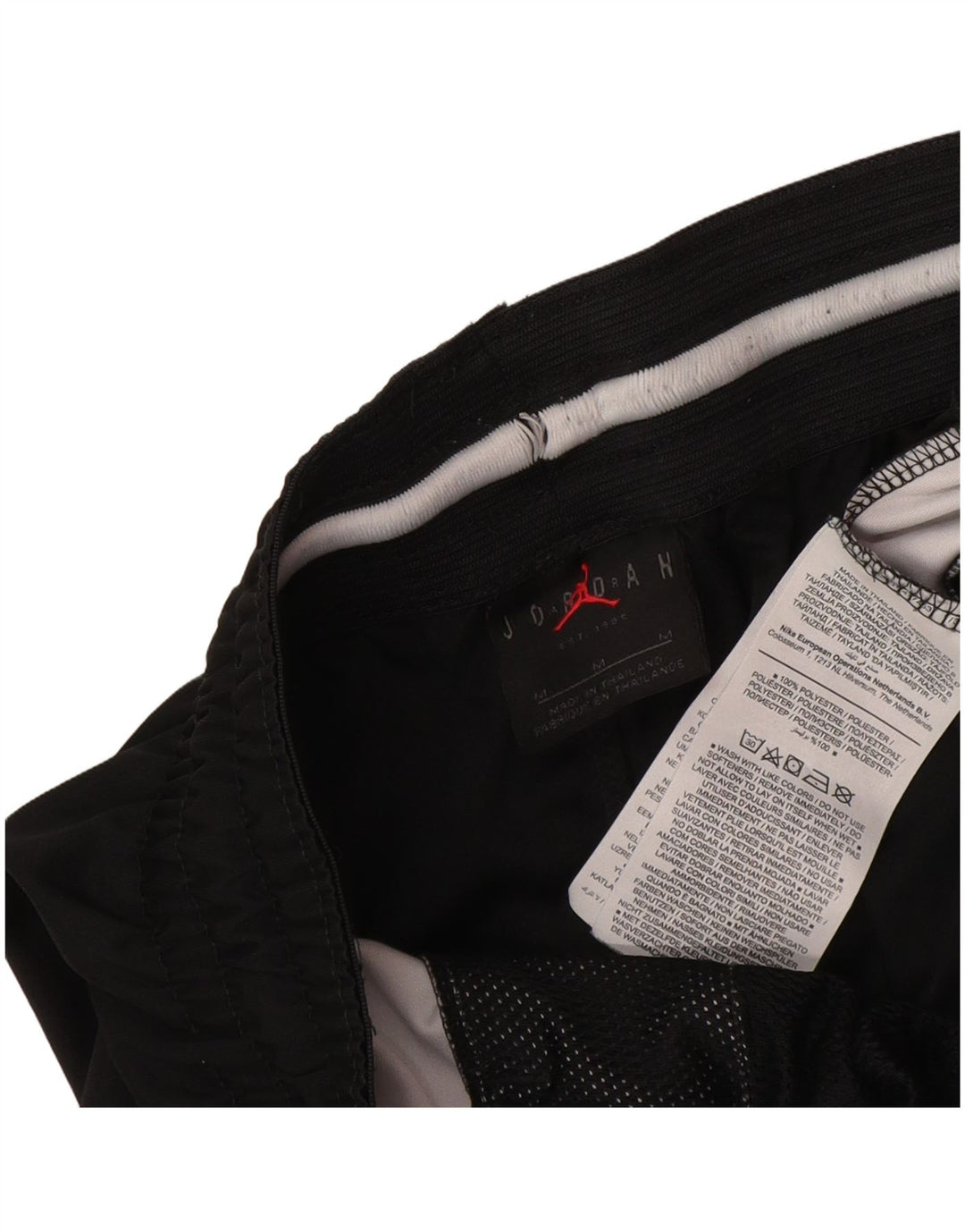 Pantaloni scurți sport Dri Fit Jordan pentru bărbați, poliester negru mediu