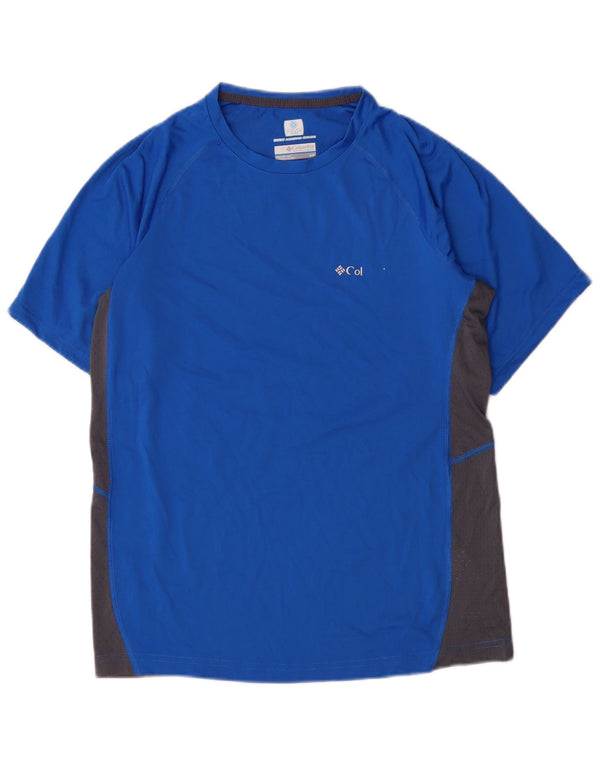 Tricou Columbia Omni-Freeze Zero pentru bărbați, mic, albastru, din poliester