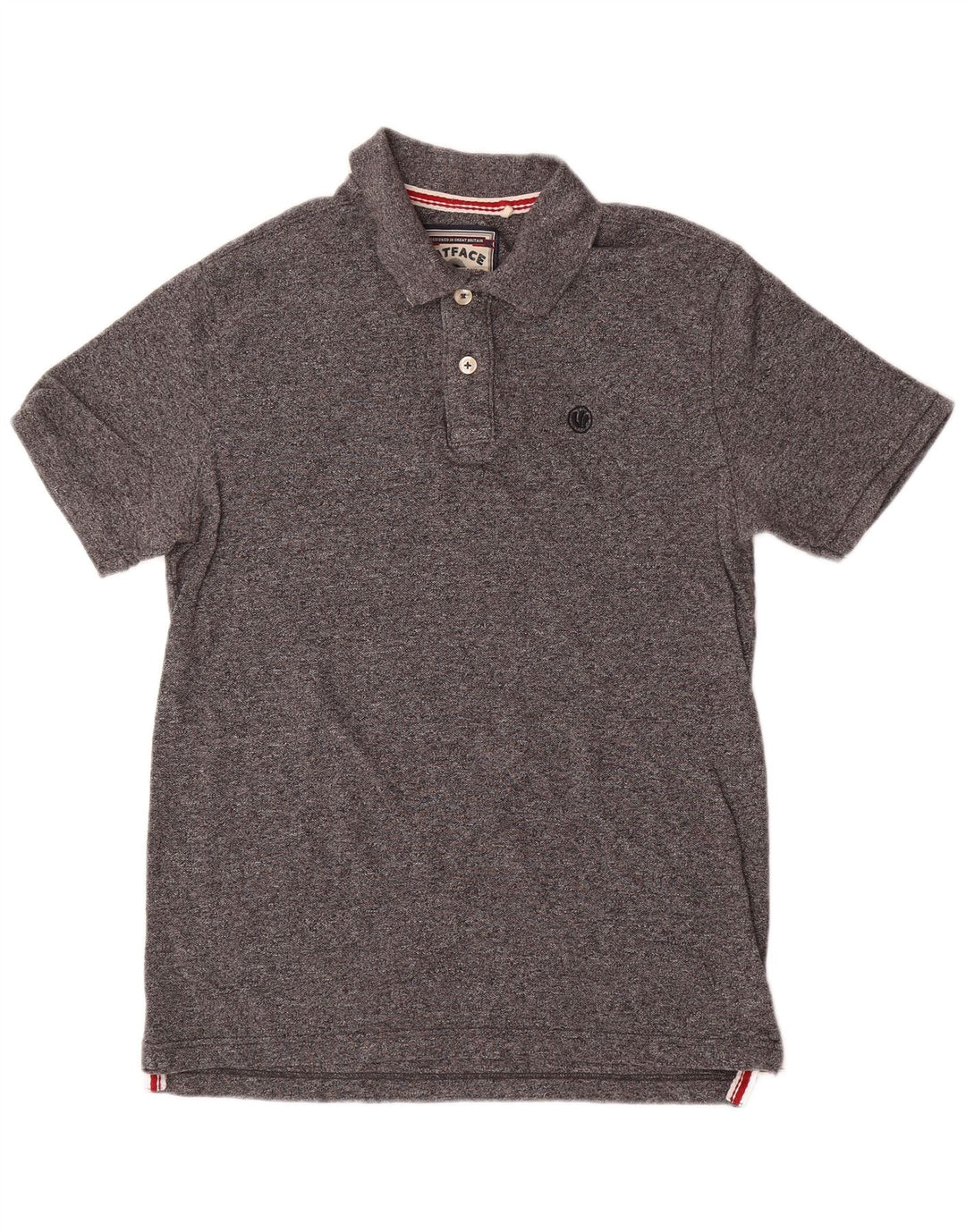 Tricou polo pentru bărbați Fat Face, bumbac cu pete gri mediu