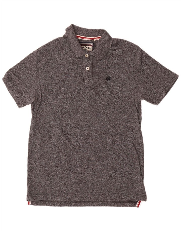 Tricou polo pentru bărbați Fat Face, bumbac cu pete gri mediu