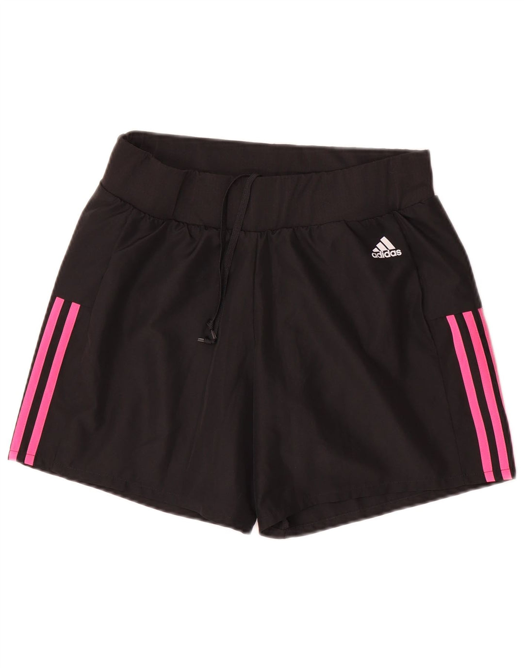 Pantaloni scurți sport Adidas pentru femei UK 10 Small Negru Poliester