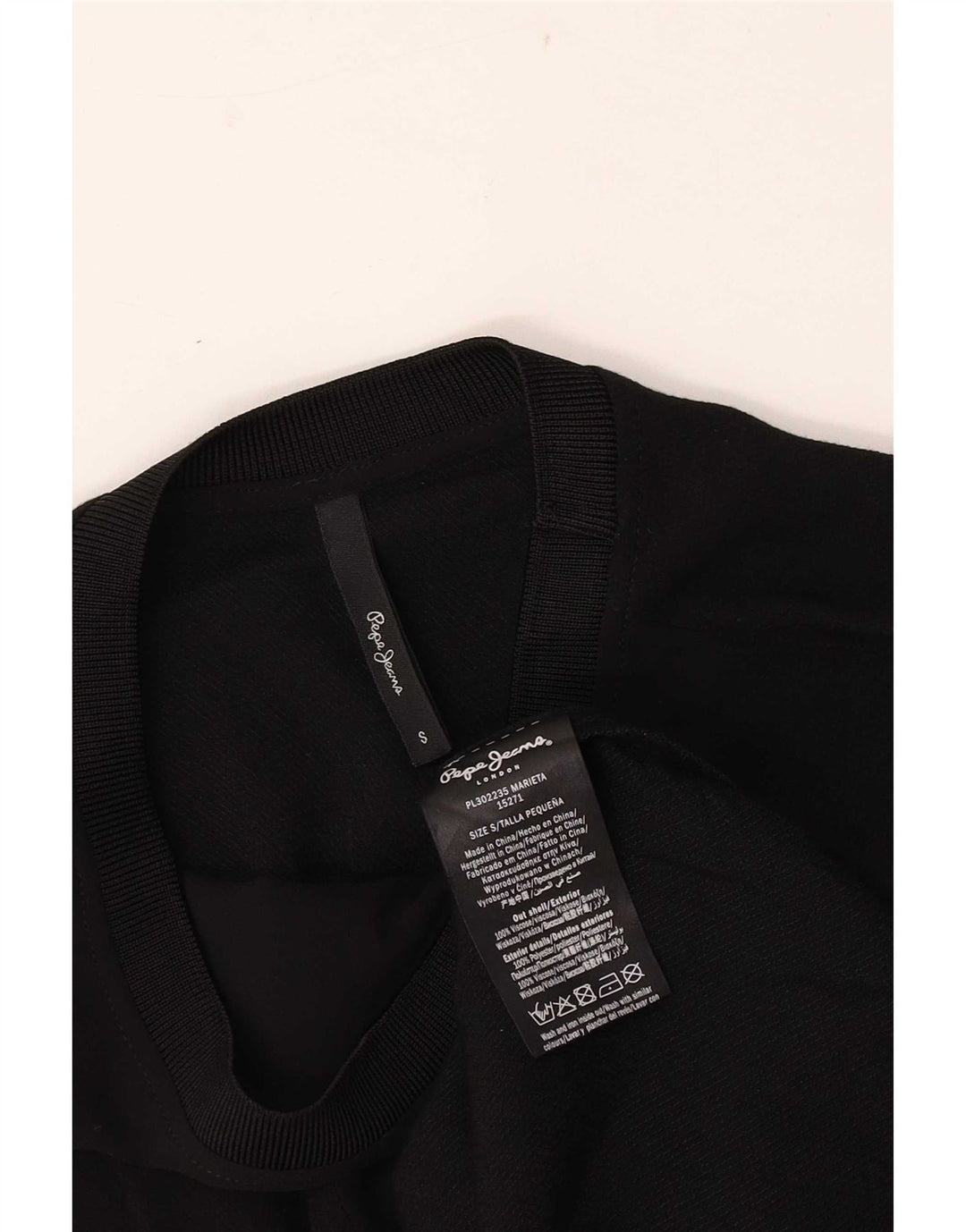 PEPE Jeans Vest Top pentru femei UK 10 Small Black Viscose