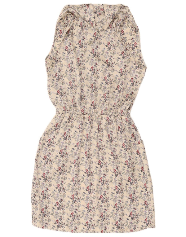 Rochie Benetton fără mâneci pentru femei UK 12 Medium White Floral