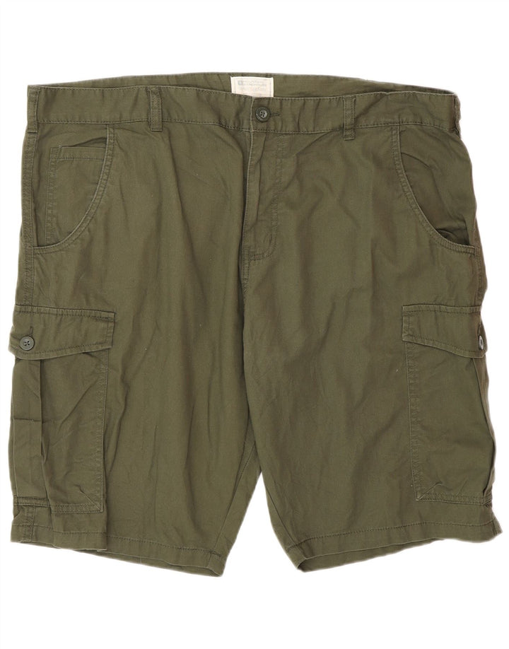 Pantaloni scurți cargo pentru bărbați Mountain Warehouse W40 XL, bumbac verde