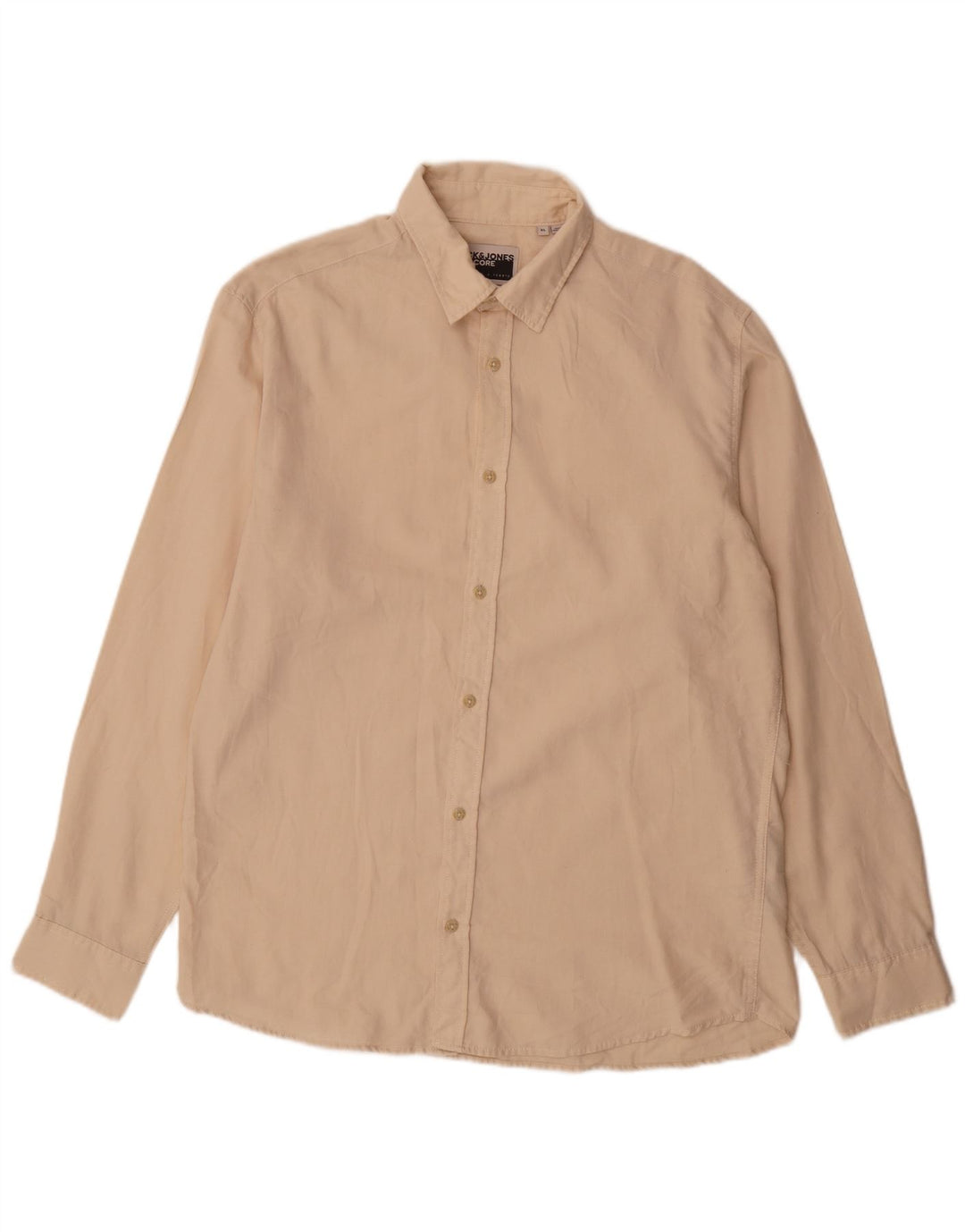 Cămașă Jack & Jones pentru bărbați XL, bej, bumbac