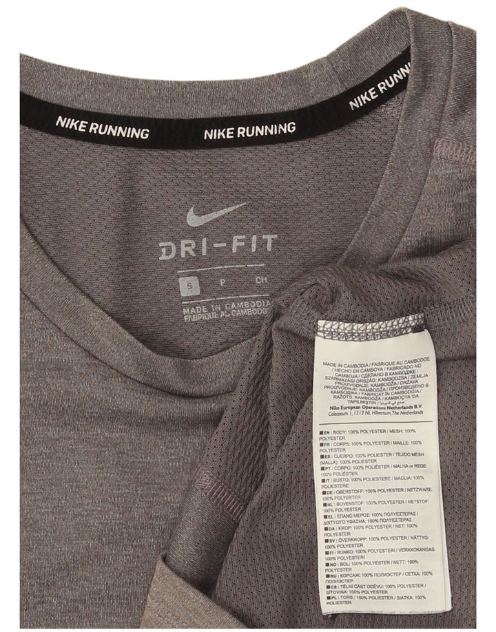Tricou Nike Dri Fit pentru bărbați Top mic, gri, poliester
