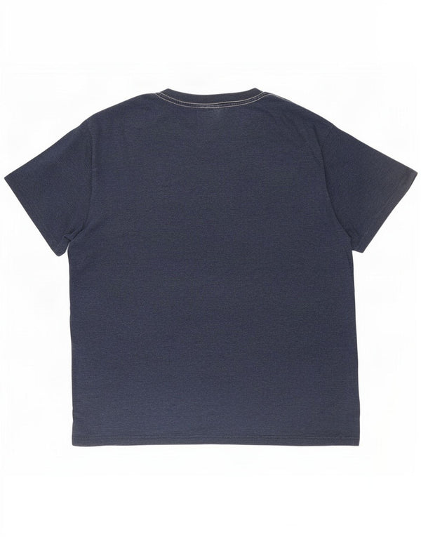 Tricou grafic pentru bărbați Weird Fish Top 3XL Bumbac bleumarin