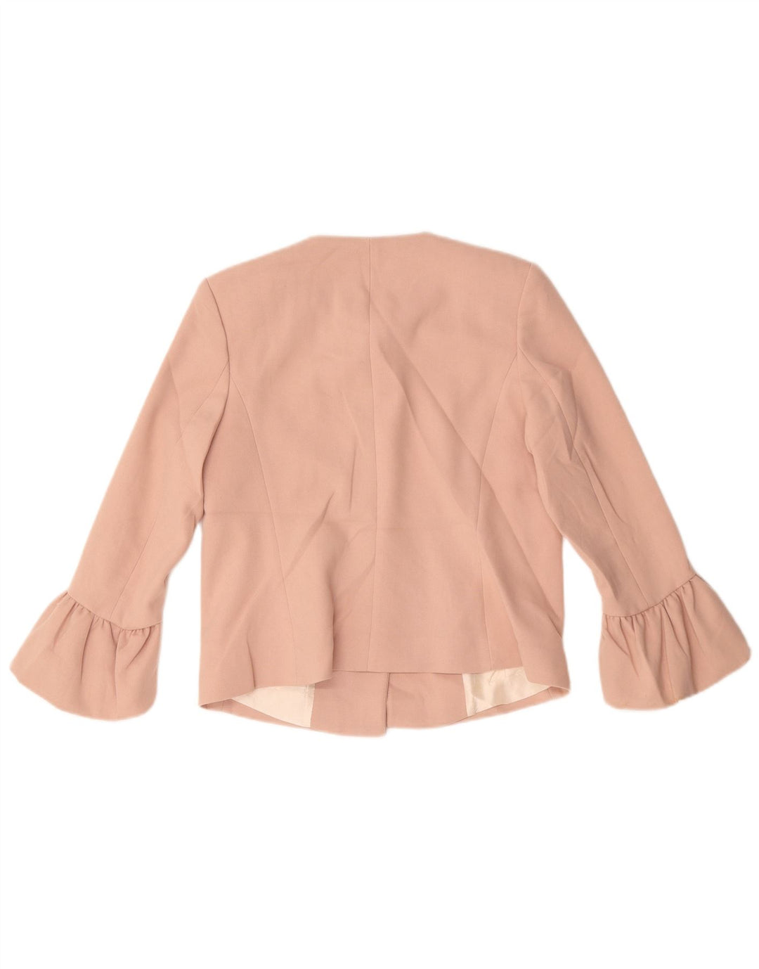 Jachetă pentru femei Zara Crop 2 Button Blazer UK 10 Mic roz poliester
