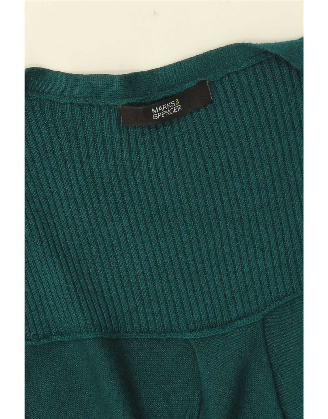 Pulover cardigan fără mâneci pentru femei Marks & Spencer UK 12 verde mediu