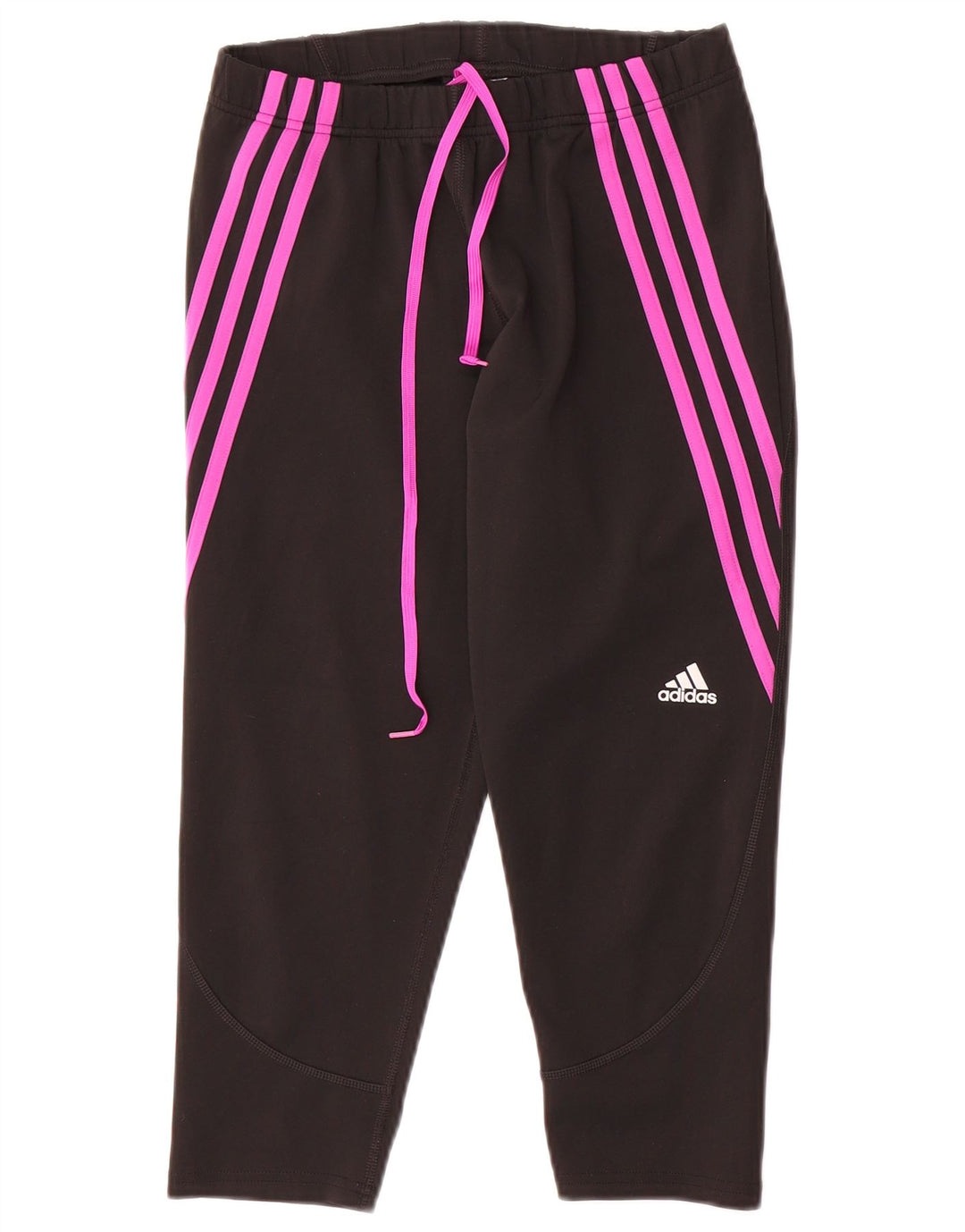 Pantaloni de trening Adidas Crop pentru femei UK 12/14 Poliester mediu negru
