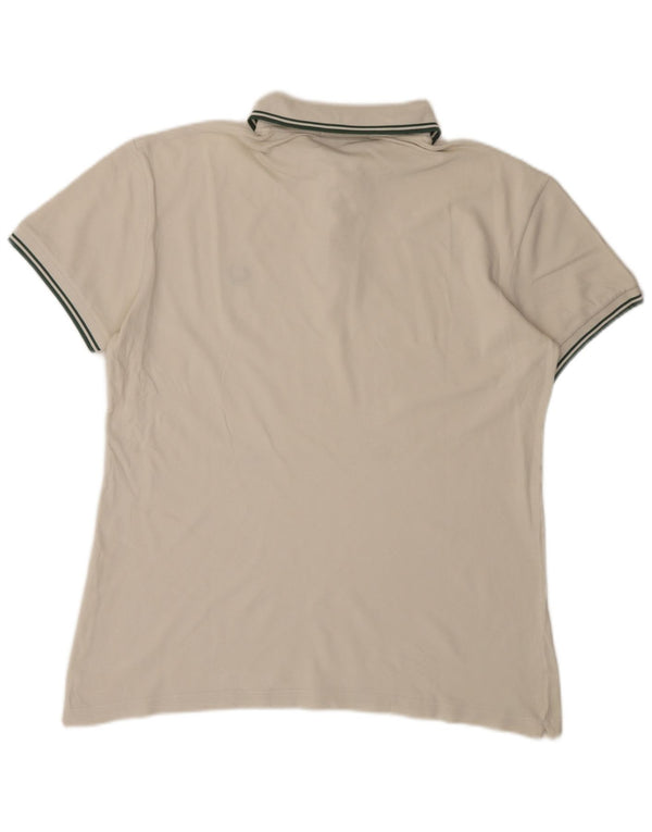 Cămașă polo pentru bărbați Fred Perry, ușor și elastic, mare, alb