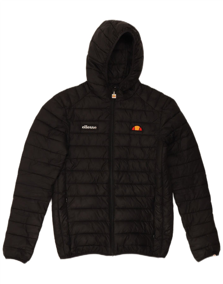 ELLESSE Jachetă căptușită cu glugă pentru bărbați UK 34 XS Poliester negru