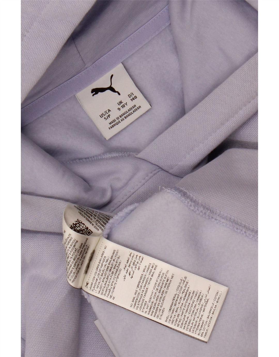 Pulover pentru fete PUMA Graphic Hoodie 9-10 ani, mov, bumbac