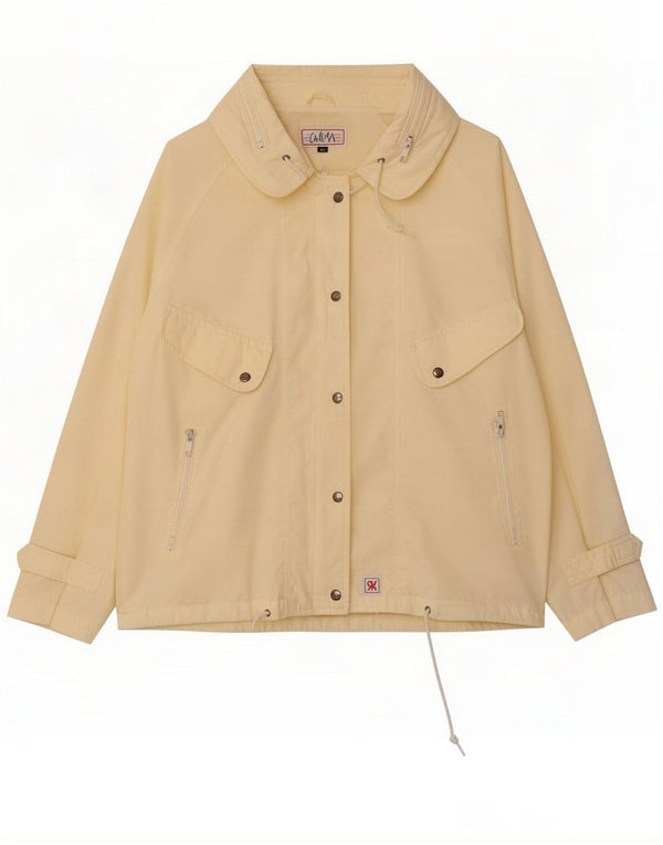 Vintage Womens Utility Jacket IT 42 Medium Yellow Poliester