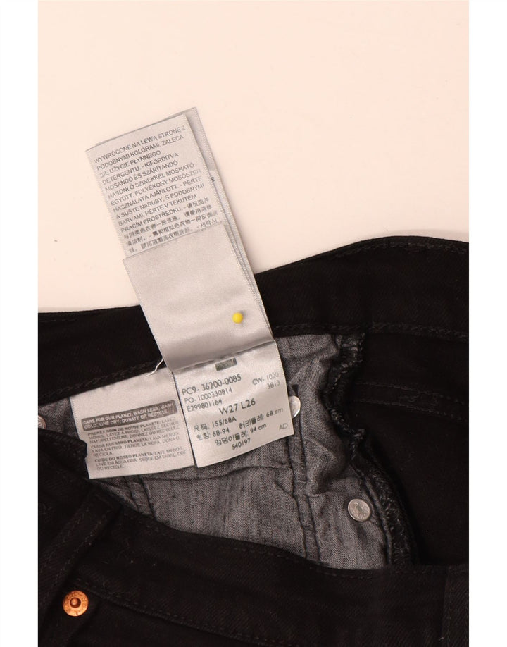 Blugi drepti 501 pentru femei Levi's W27 L26 bumbac negru