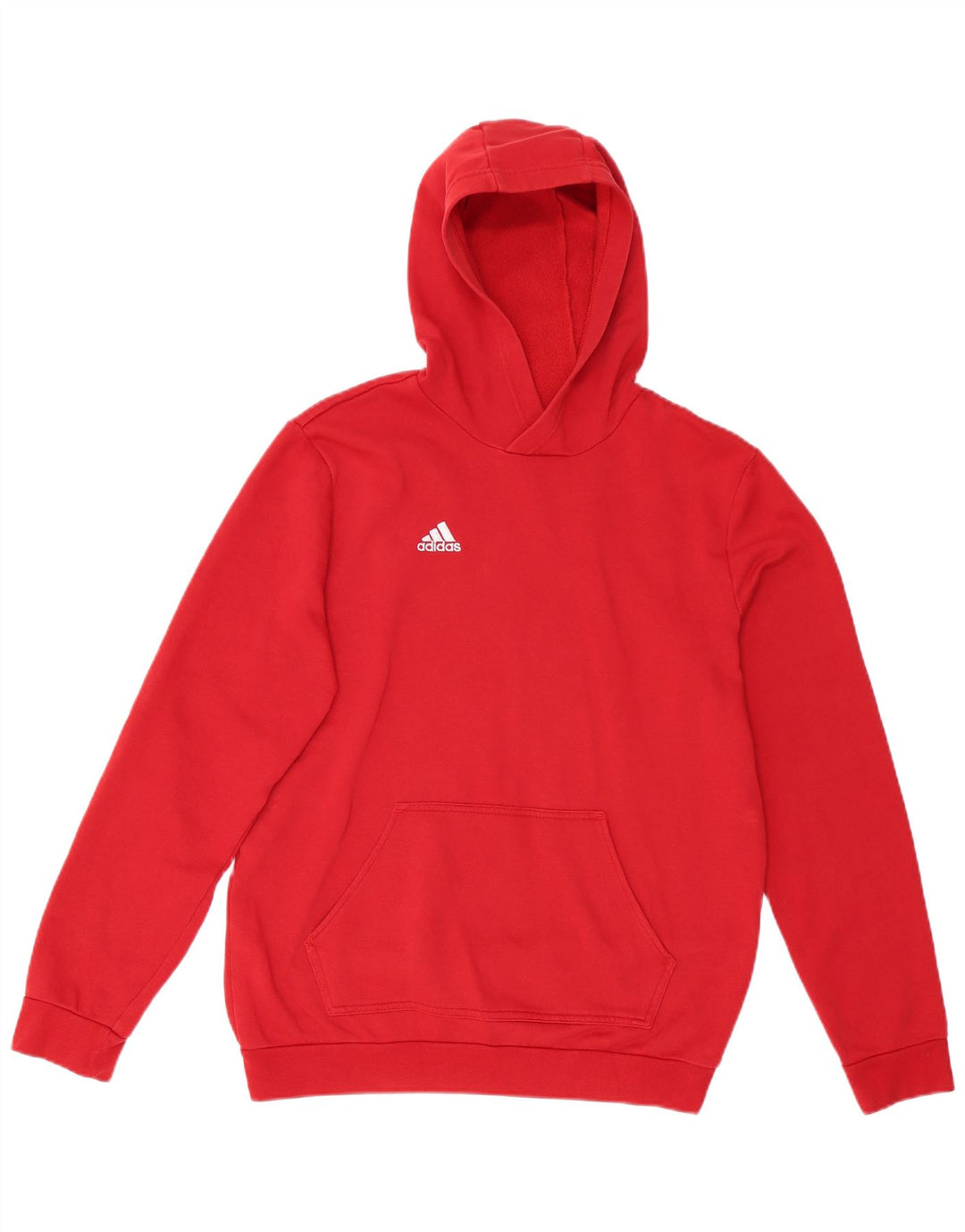 Pulover ADIDAS pentru băieți 15-16 ani, bumbac roșu