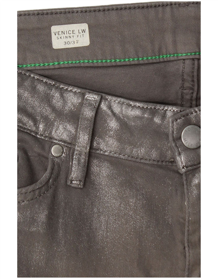 TOMMY HILFIGER Blugi skinny pentru femei Venice LW W30 L30 bumbac gri