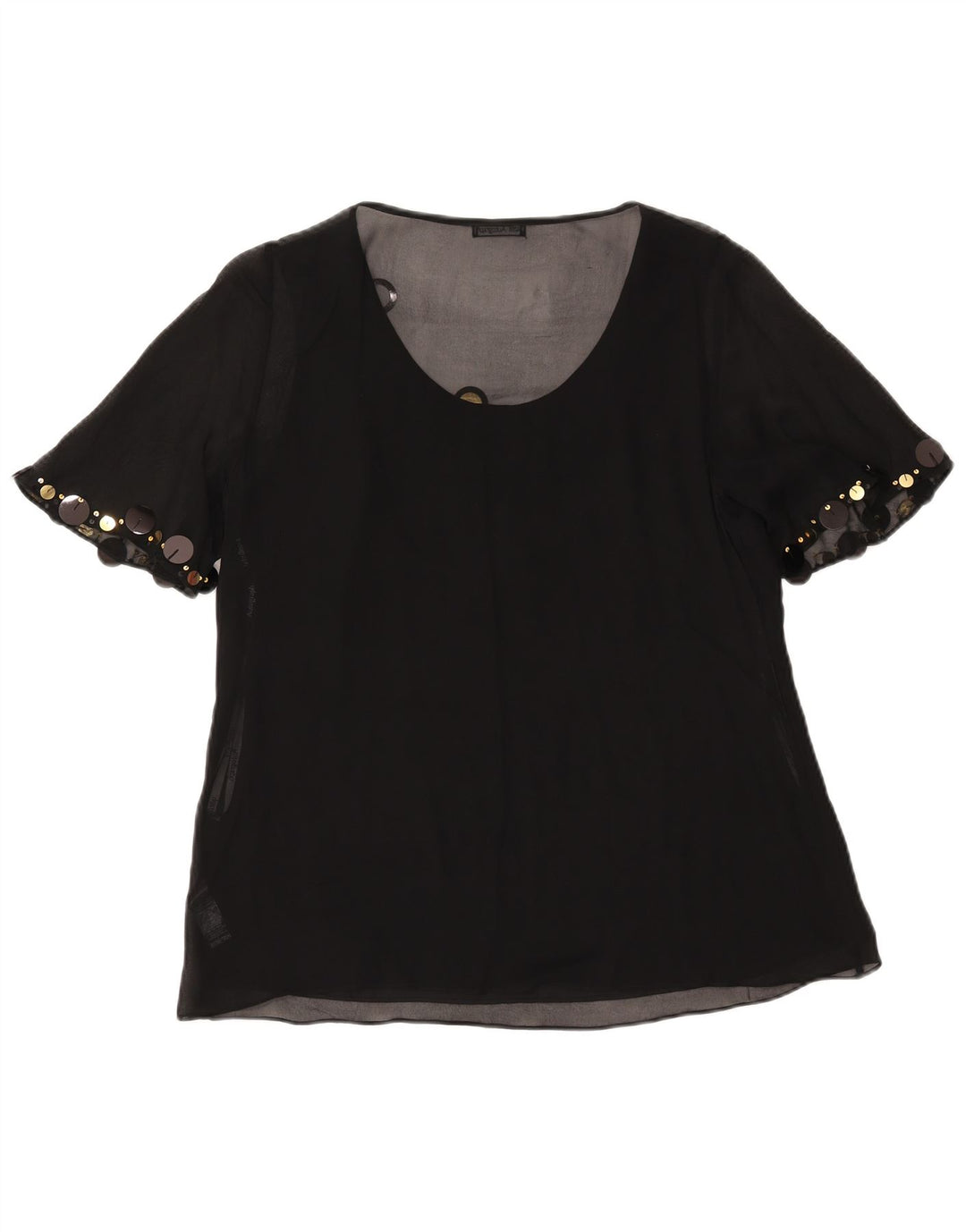 Bluză cu mânecă scurtă pentru femei Marks & Spencer UK 14 Large Black
