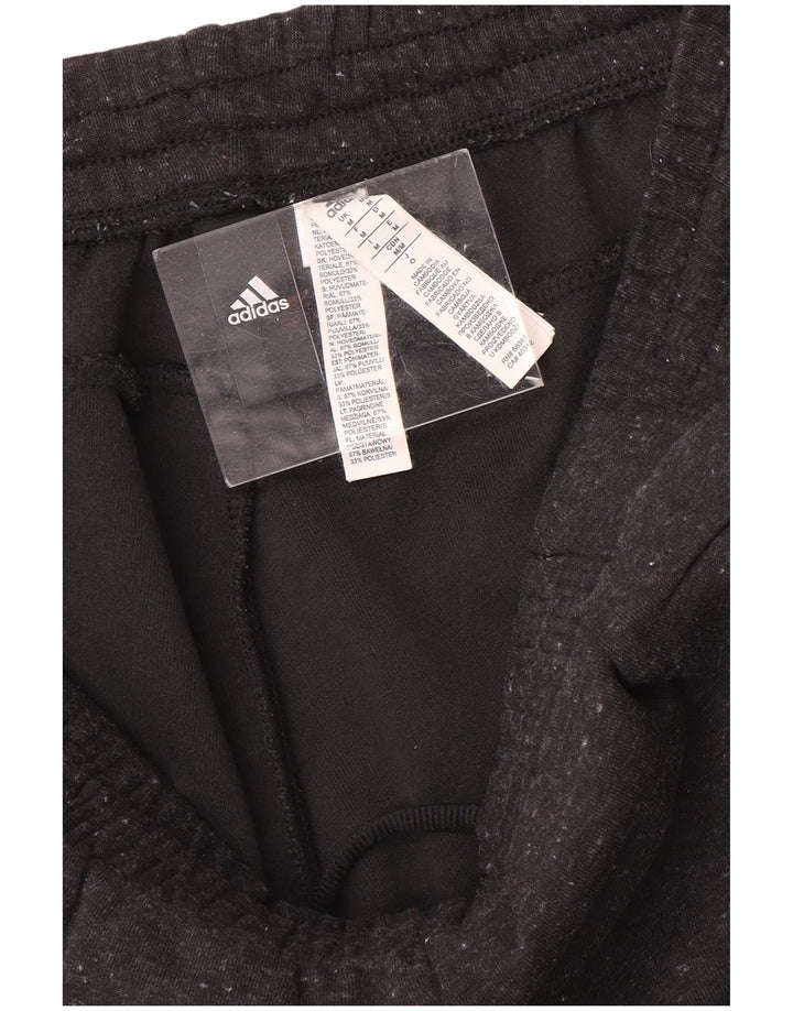 Pantaloni de trening Adidas pentru bărbați, bumbac cu pete gri medii