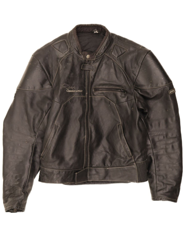 Jachetă de curse din piele pentru femei POLO UK 14 Medium din piele neagră