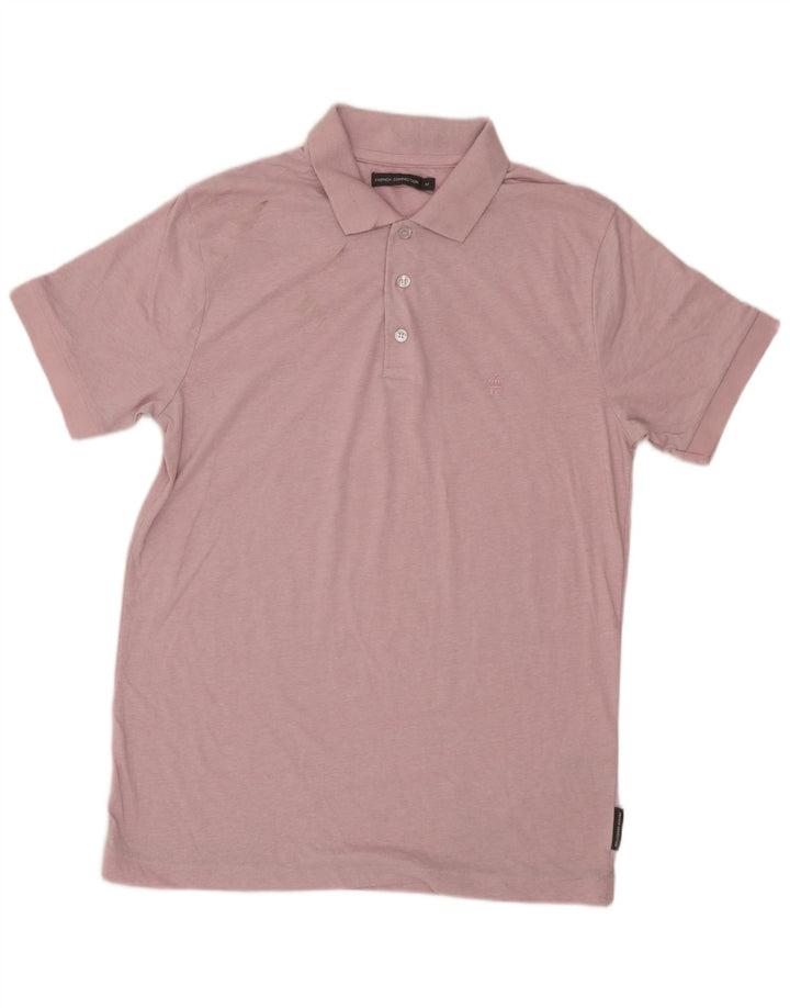FRENCH CONNECTION Tricou polo pentru bărbați din bumbac roz mediu