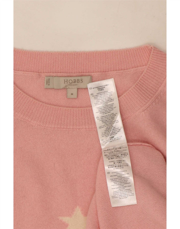 Pulover Hobbs pentru femei, cu model abstract, cu decolteu cu barca, UK 14, roz mediu