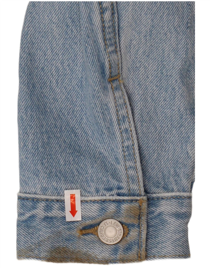 Jachetă de blugi pentru femei Levi's UK 16, mare, albastru, floral, bumbac