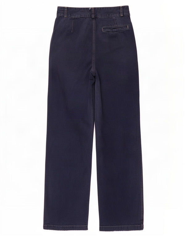 Blugi largi pentru femei cu talie înaltă Zara EU 32 2XS L22 L28 Bleumarin