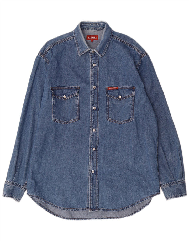 Cămașă de blugi pentru bărbați CARRERA, bumbac albastru mediu