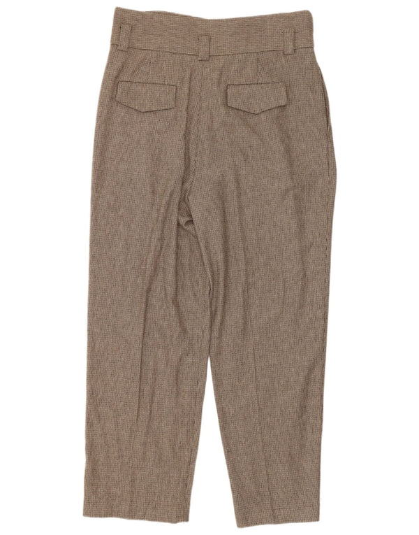 Massimo Dutti Pantaloni casual de damă cu talie înaltă EU 40 Medium W30 L26 Maro
