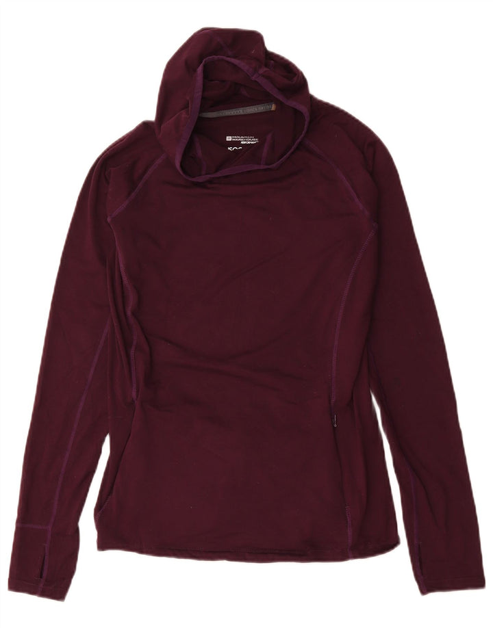 Mountain Warehouse pentru femei IsoCool Top cu mânecă lungă UK 12 Medium Burgundy