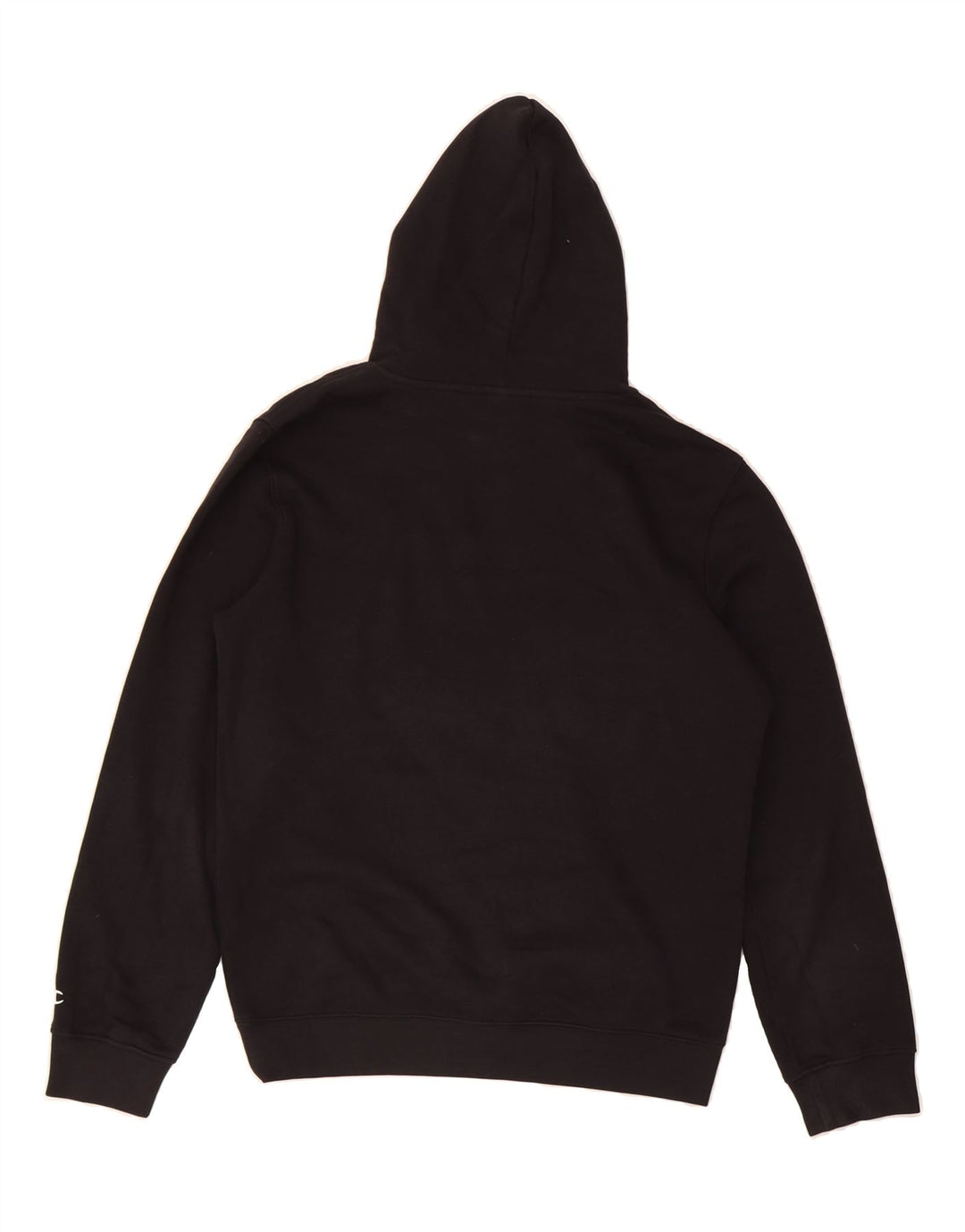 CHAMPION Mens Graphic Hoodie Jumper Medium Black Cotton Vintage Champion and Second-Hand Champion from Messina Hembry 