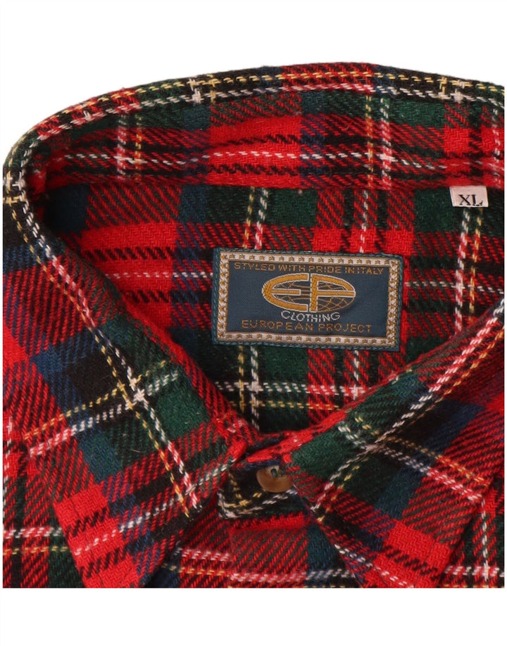 EUROPEAN PROJECT Cămașă de flanel pentru bărbați XL roșu