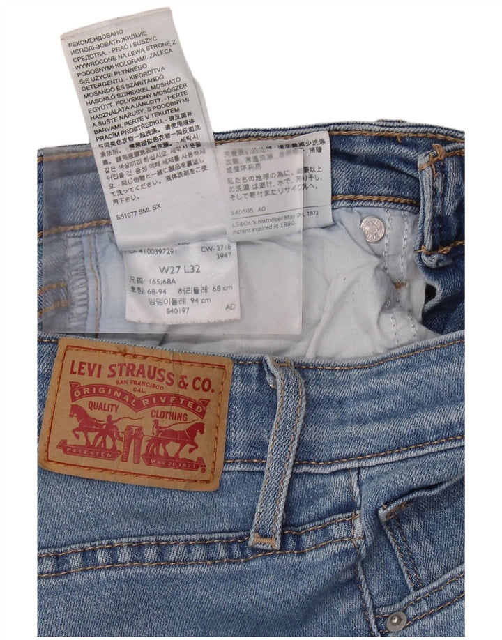 Blugi skinny cu talie înaltă 721 Levi's pentru femei L27 L32 Bumbac albastru