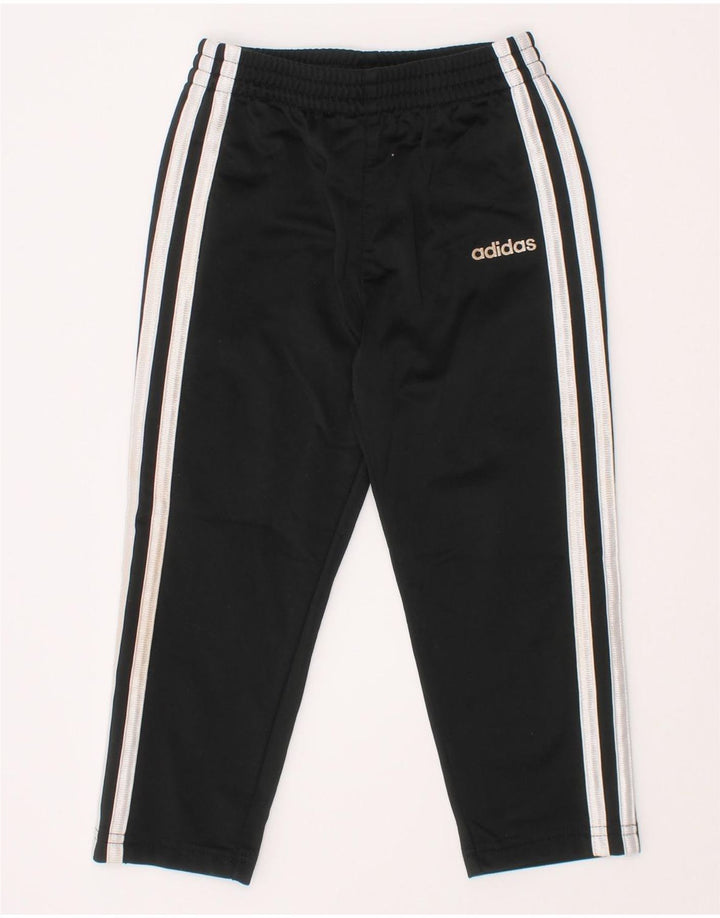 Pantaloni de trening Adidas baieti 2-3 ani poliester negru