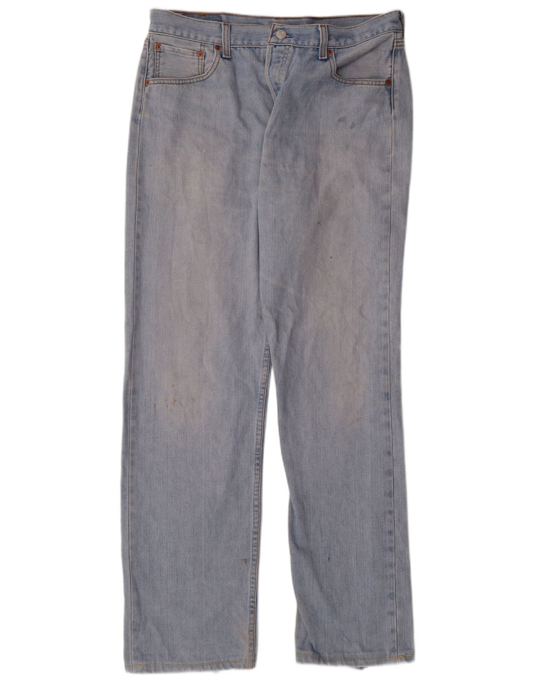 Blugi drepti pentru bărbați LEVI'S 501 W36 L31 Bumbac albastru