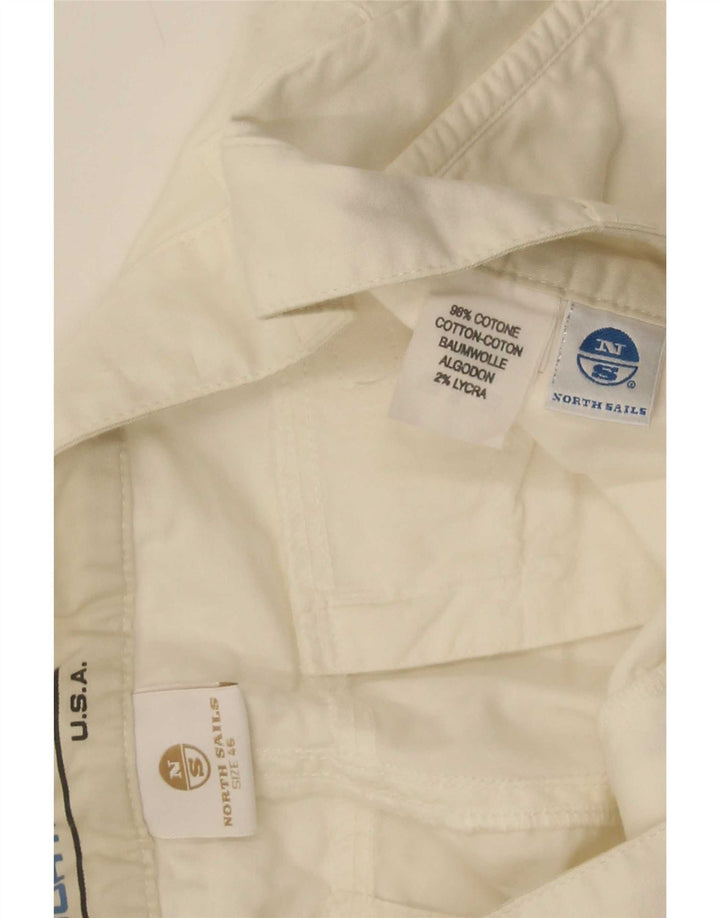 North Sails Womens IT 46 Large W36 Bumbac alb