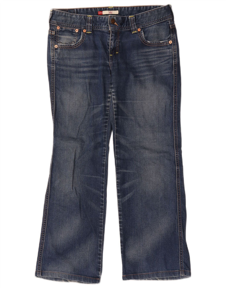 Blugi Levi's Eve Straight pentru femei W34 L27 Albastru
