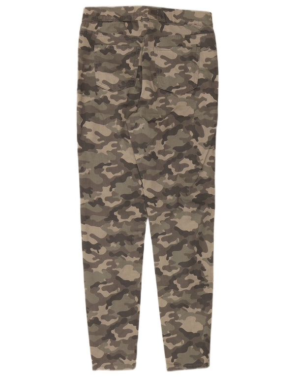 Marks & Spencer Pantaloni pentru femei cu talie înaltă UK 10 Small W28 L28 Khaki