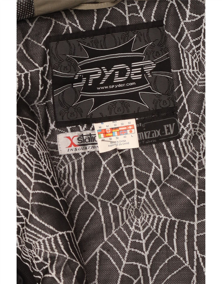 Jachetă de schi Spyder pentru bărbați UK 40, mare, bej, bloc de culoare