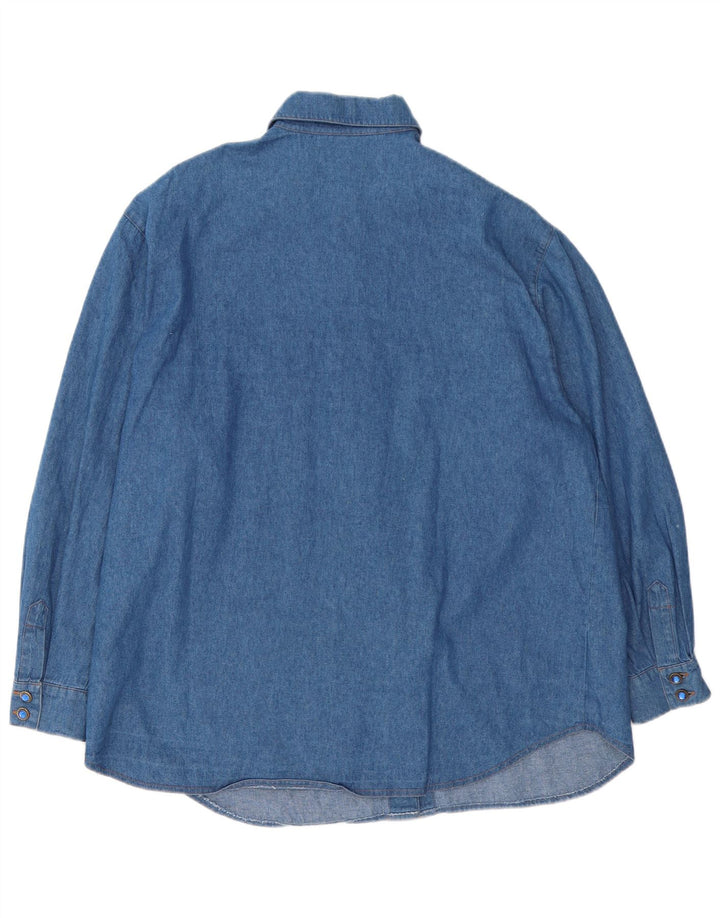 Cămașă denim supradimensionată pentru femei Hammer EU 46 XL Bumbac albastru