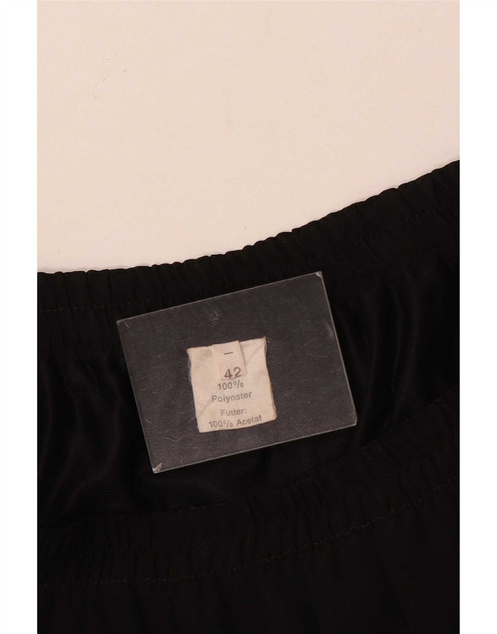 Fusta plisată vintage pentru femei EU 42 Large W34 Poliester negru