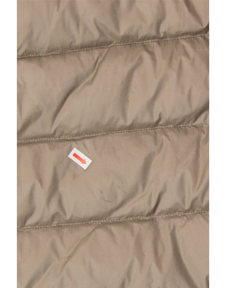EMPORIO ARMANI Womens Padded Coat UK 10 Small Beige Polyamide Vintage Emporio Armani and Second-Hand Emporio Armani from Messina Hembry 