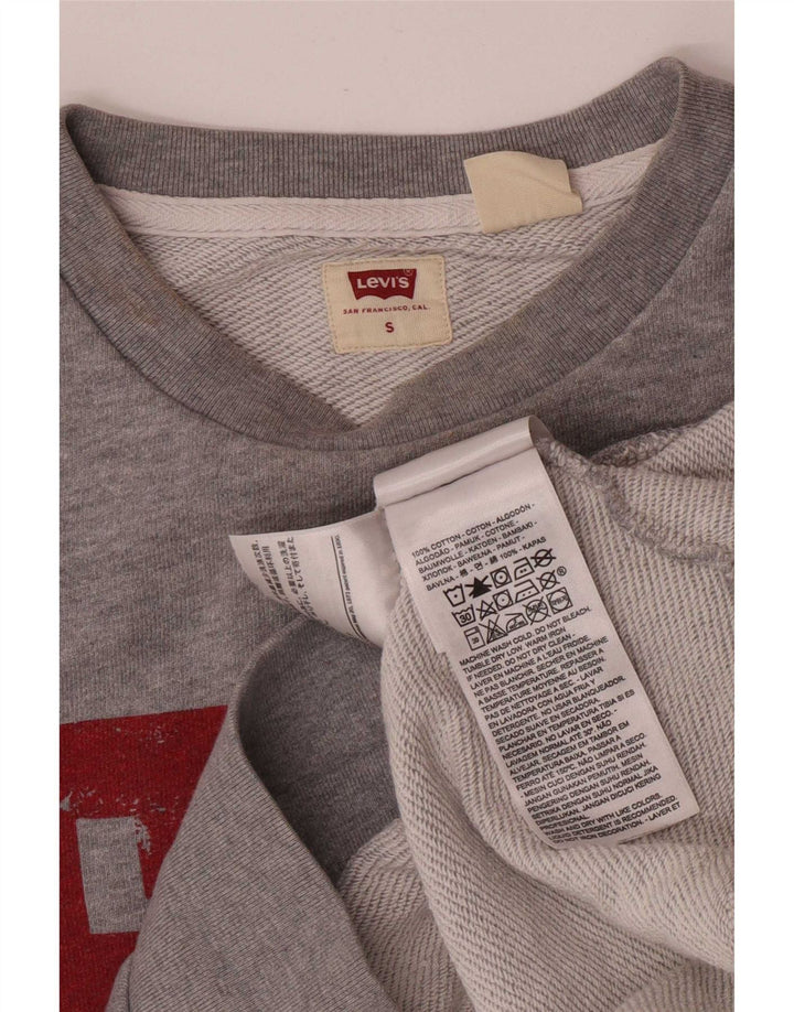 Levi's Pulover grafic pentru bărbați, bumbac mic, gri