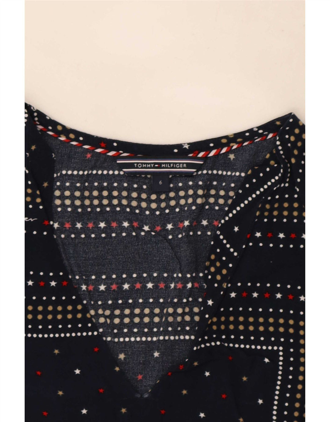 Bluză pentru femei Tommy Hilfiger Top US 6 Medium bleumarin pete