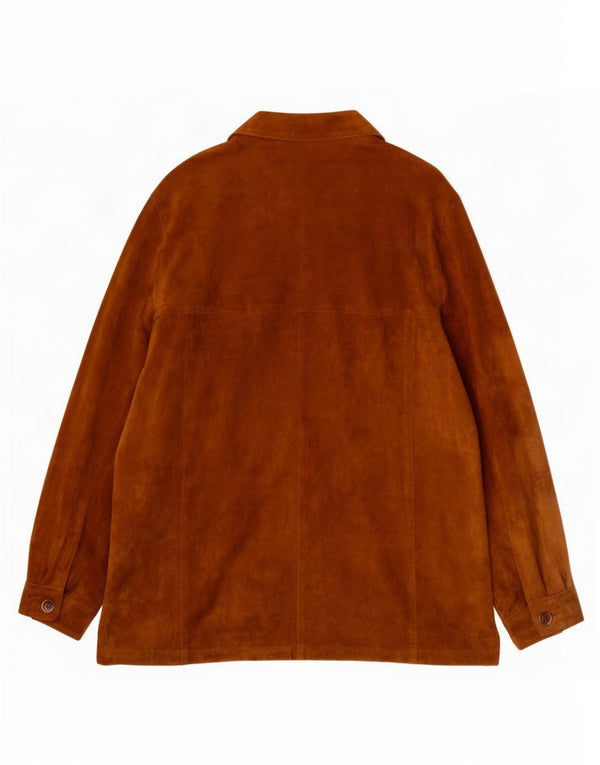 Jachetă vintage de piele intoarsa pentru femei IT 50 XL Bej