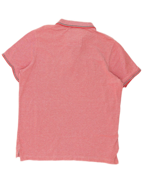 Tricou polo pentru bărbați Superdry 2XL, bumbac cu pete roz