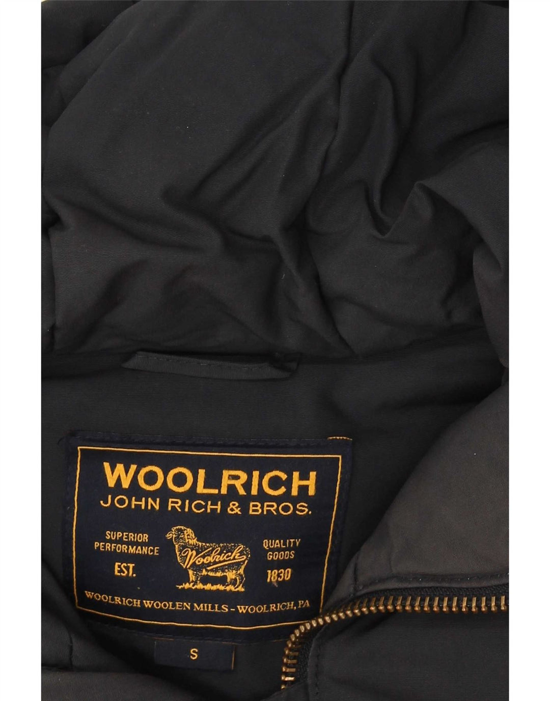 Jachetă parka cu glugă pentru bărbați Woolrich UK 36 Small Bleumarin
